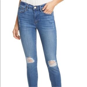 FRAME denim Le Skinny de Jeanne cropped jeans